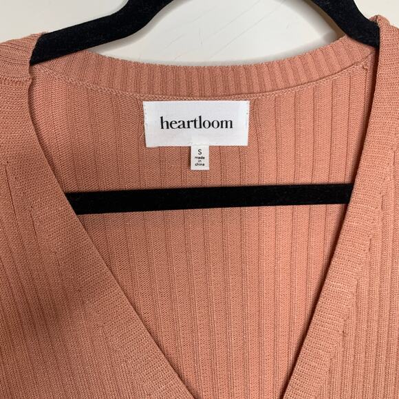 Heartloom Revolve Burnt Orange Button Front Sweater Dress Sz Small - Picture 8 of 11